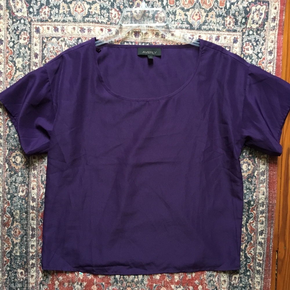 Purple polyester top